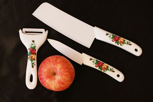 日用陶瓷 亚克力陶瓷刀 水果削皮器 厨房用品 安全卫生折叠水果刀